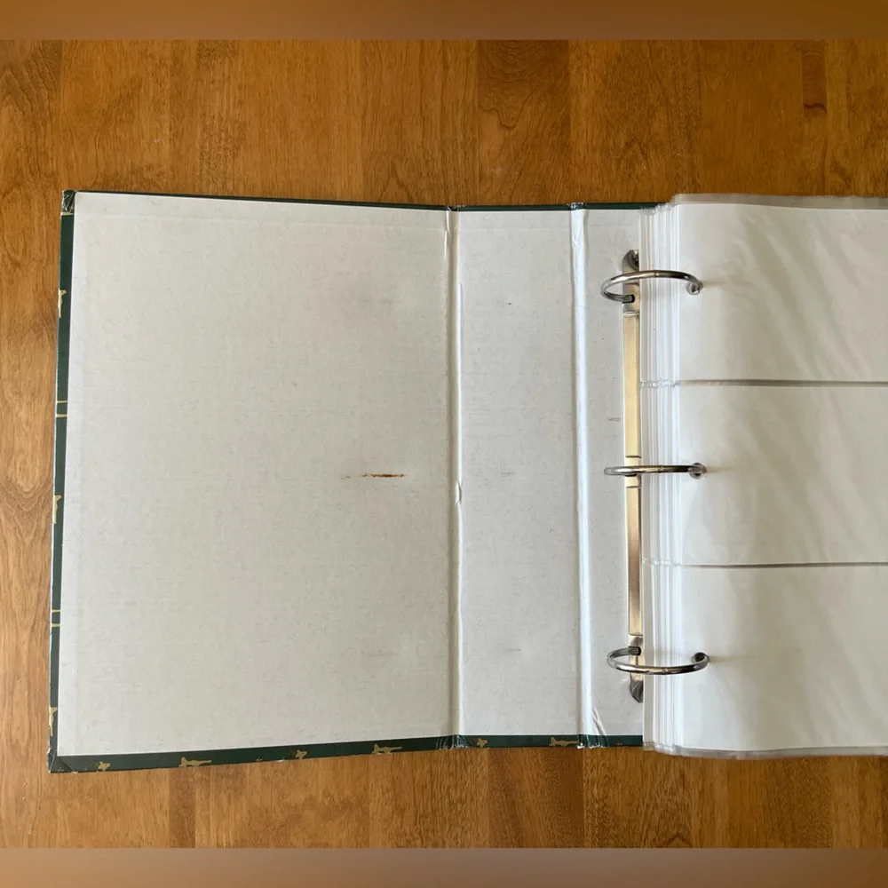 Green photo Album with Deer Pattern